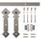 Quiet Glide Soft Close 60" Satin Nickel Diamond Mini Single Barn Door Hardware NT.1310.05.SN-60-SC - alternate 1